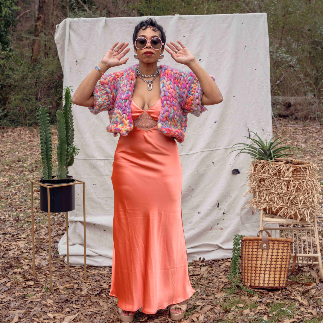 Candy Cropped Crochet Sweater - PLUMP by KIng + Lola - SOLD OUT