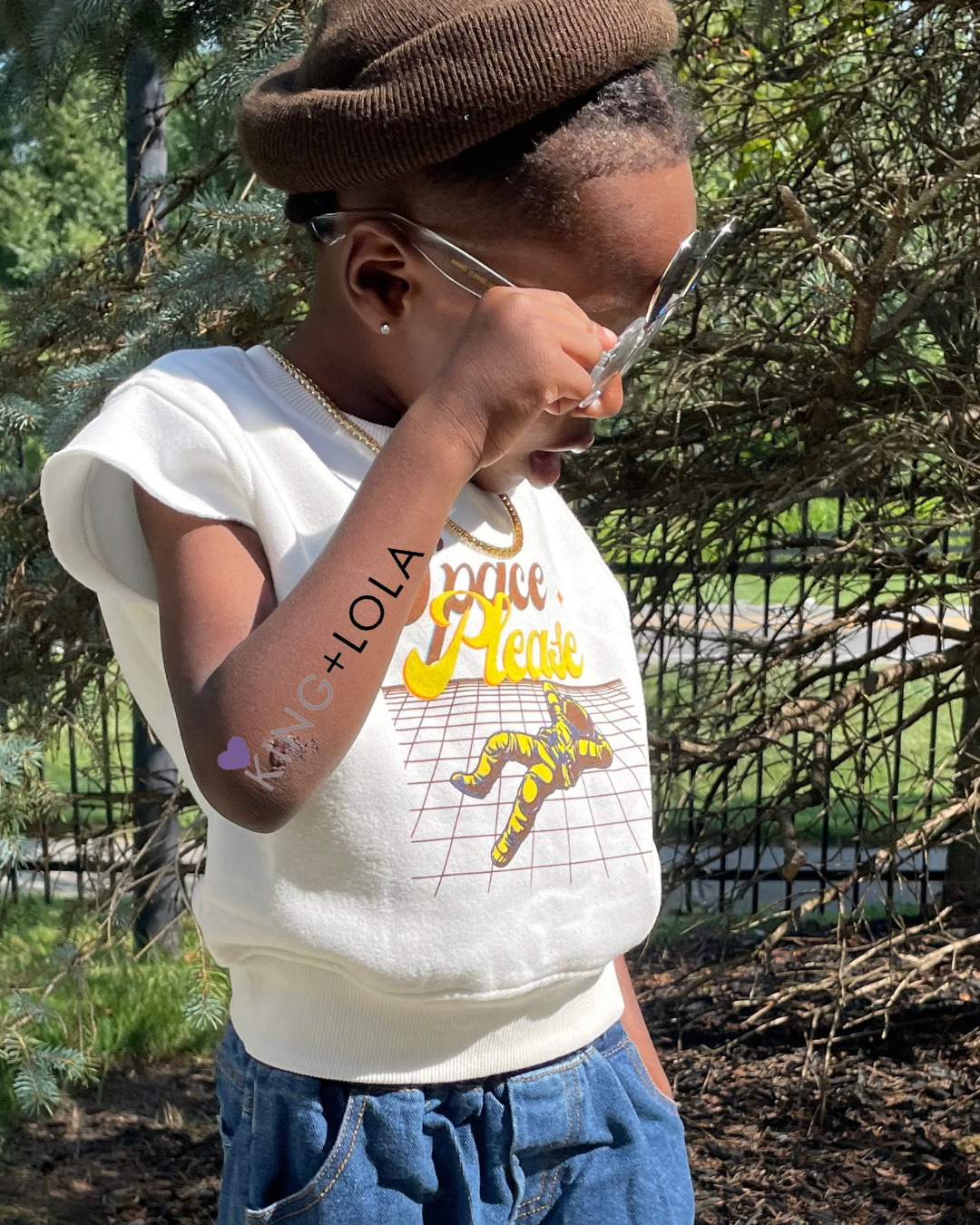 Space Please Sweatshirt by King and Lola