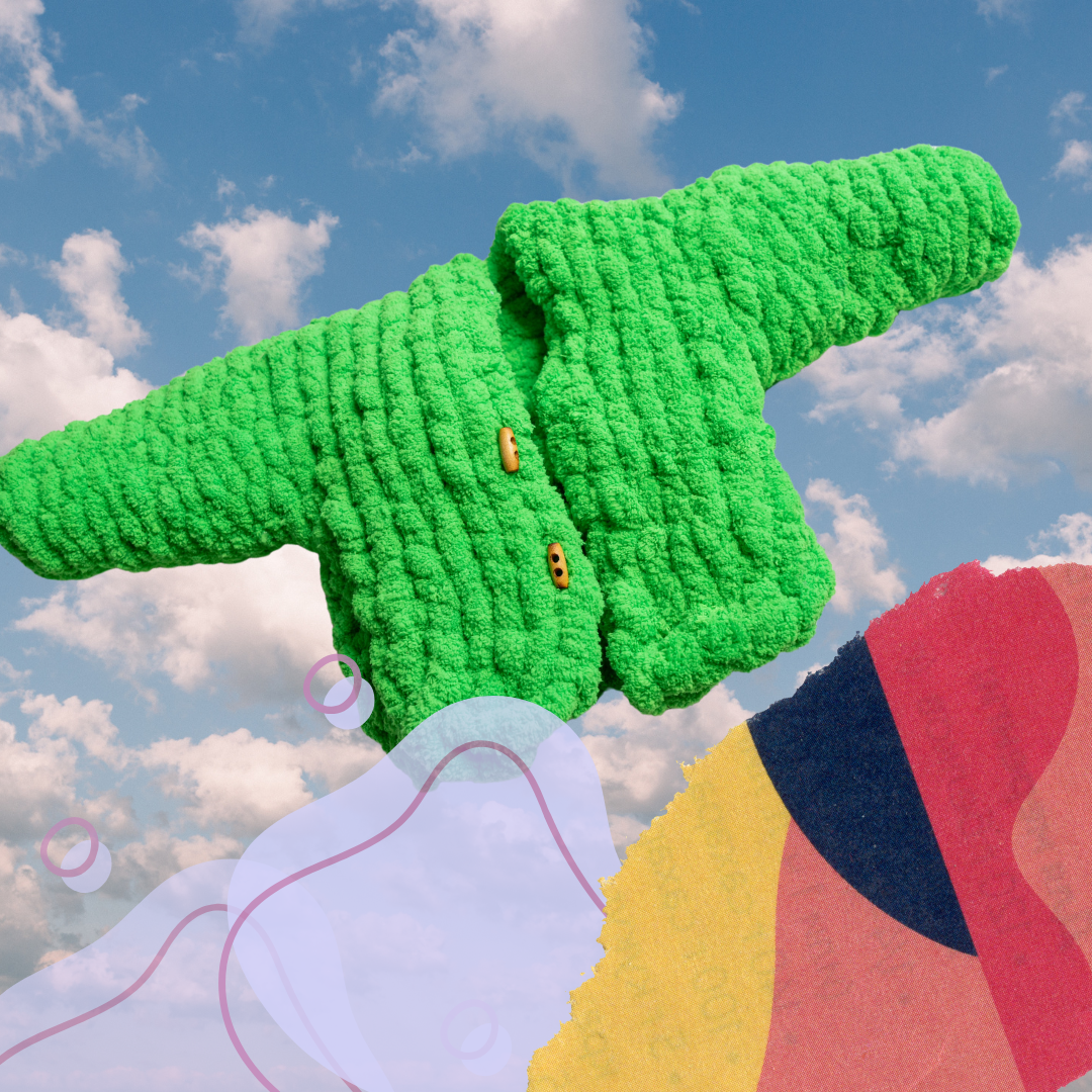 Easy Crochet Sweater PDF Pattern | DIY Kit with Yarn Included | Beginner Friendly