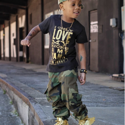 Camouflage army fatigue pants - KingandLola