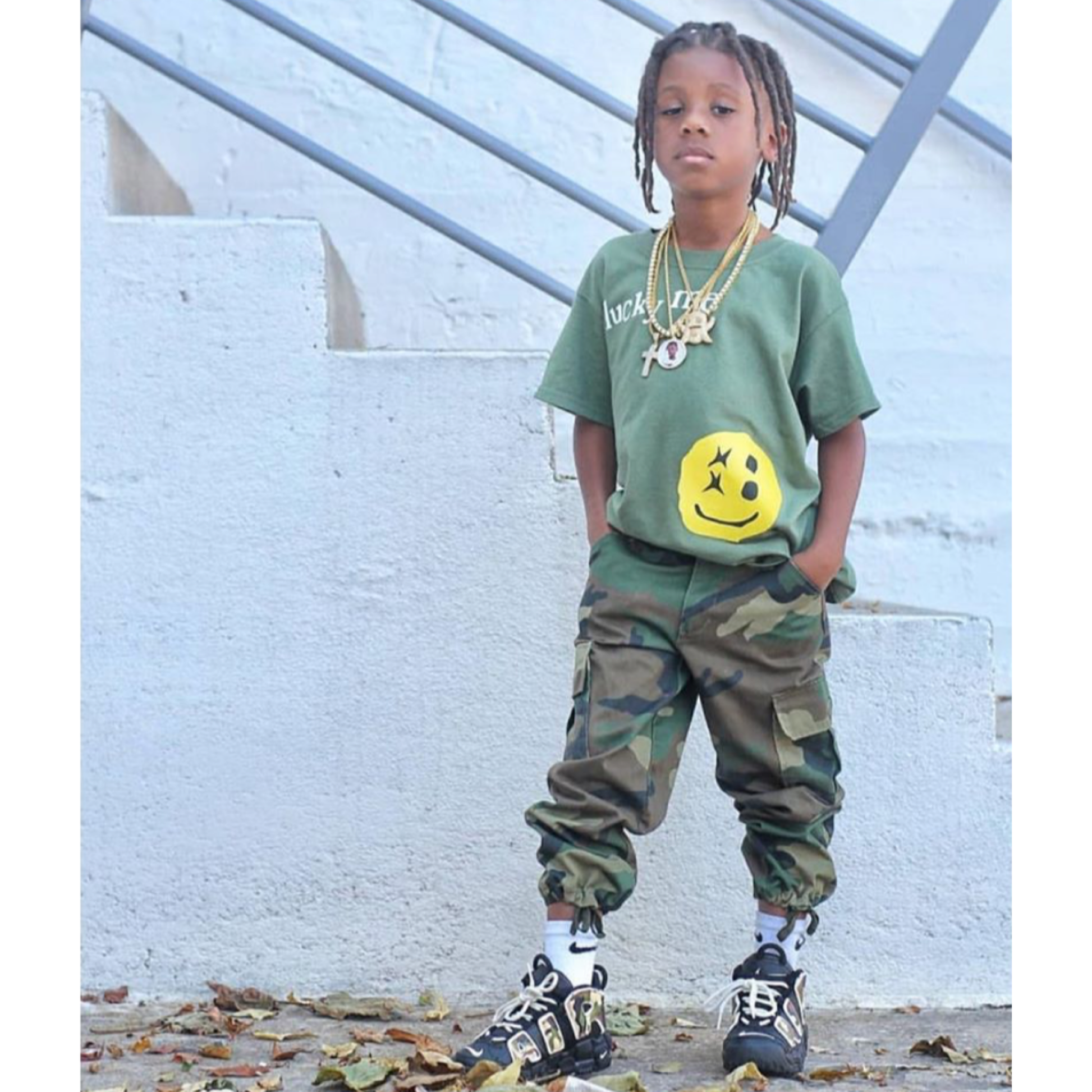 Camouflage army fatigue pants - KingandLola