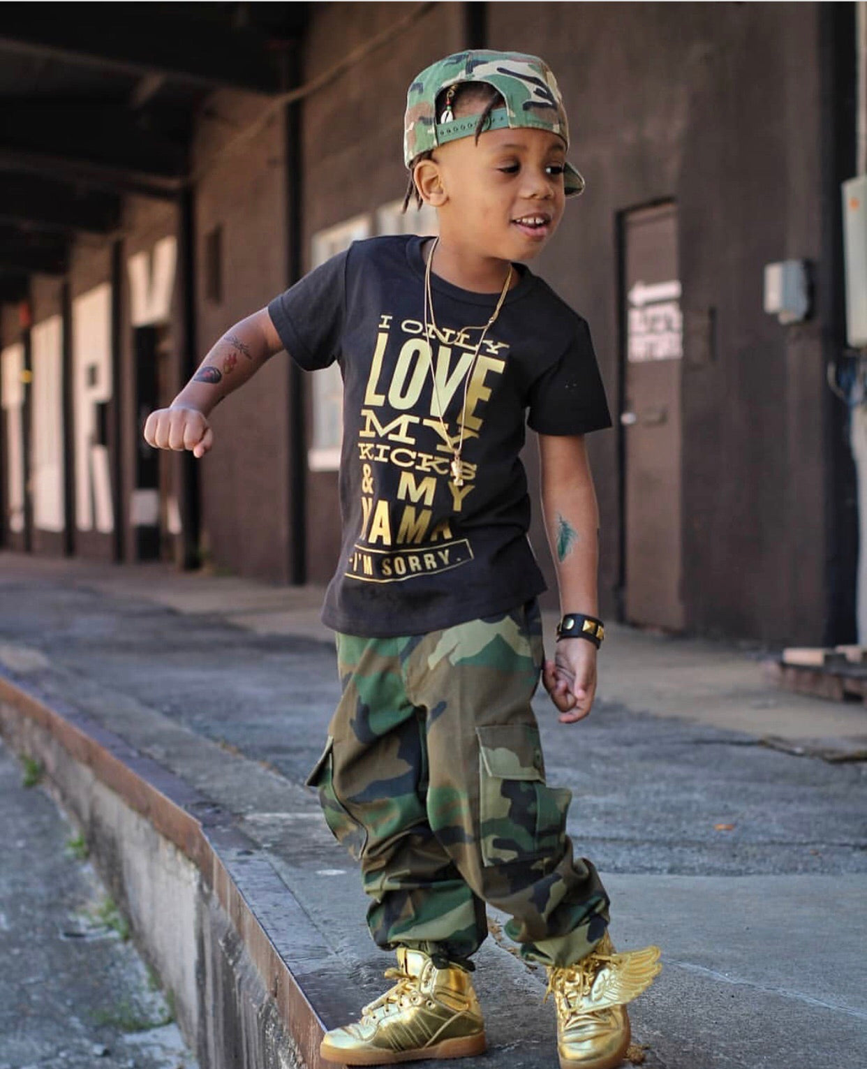 Camouflage army fatigue pants - KingandLola