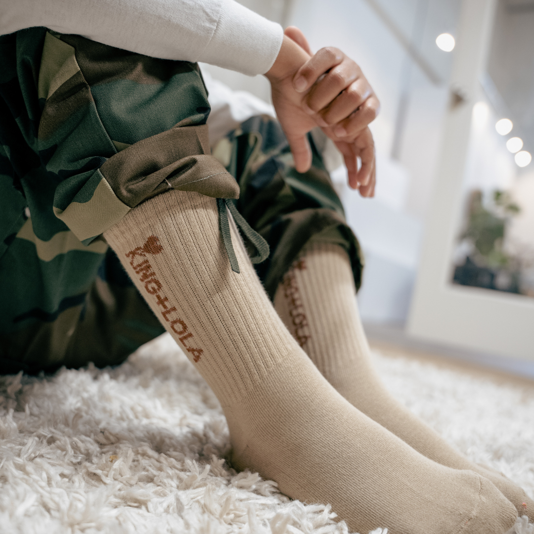 King + Lola Logo Socks