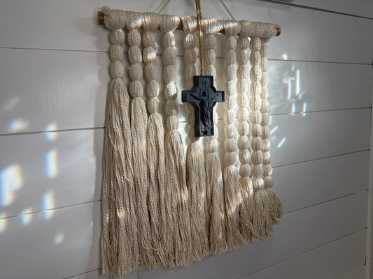 Cross Soap-on-a-Rope — Activated Charcoal • Shea Butter • Chamomile