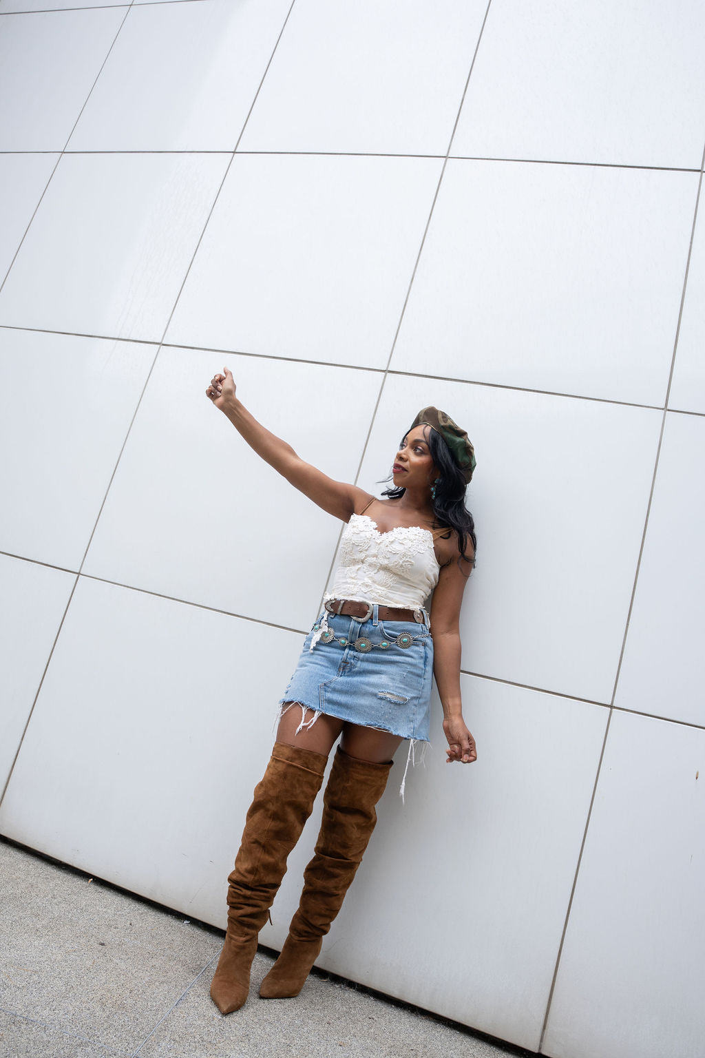 Romantic cream lace corset with intricate details, feminine bridal aesthetic.