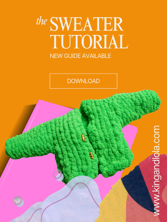 Easy Crochet Sweater PDF Pattern | DIY Kit with Yarn Included | Beginner Friendly